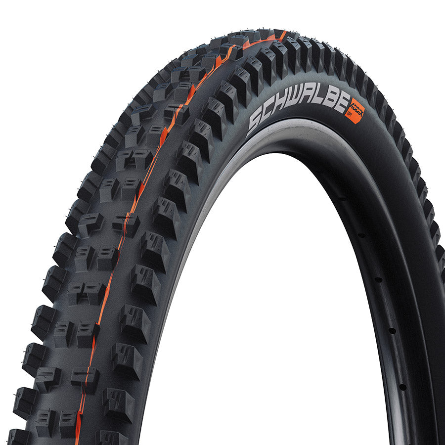 Schwalbe Tacky Chan Tire - 29 x 2.40 Tubeless Folding BLK Evolution Line Super Gravity Addix Soft E-50