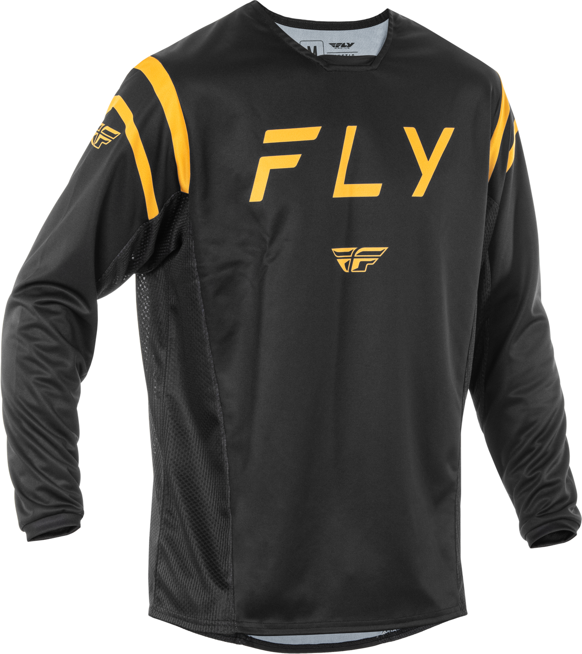 Fly Racing Kinetic Center Jersey Black/Gold