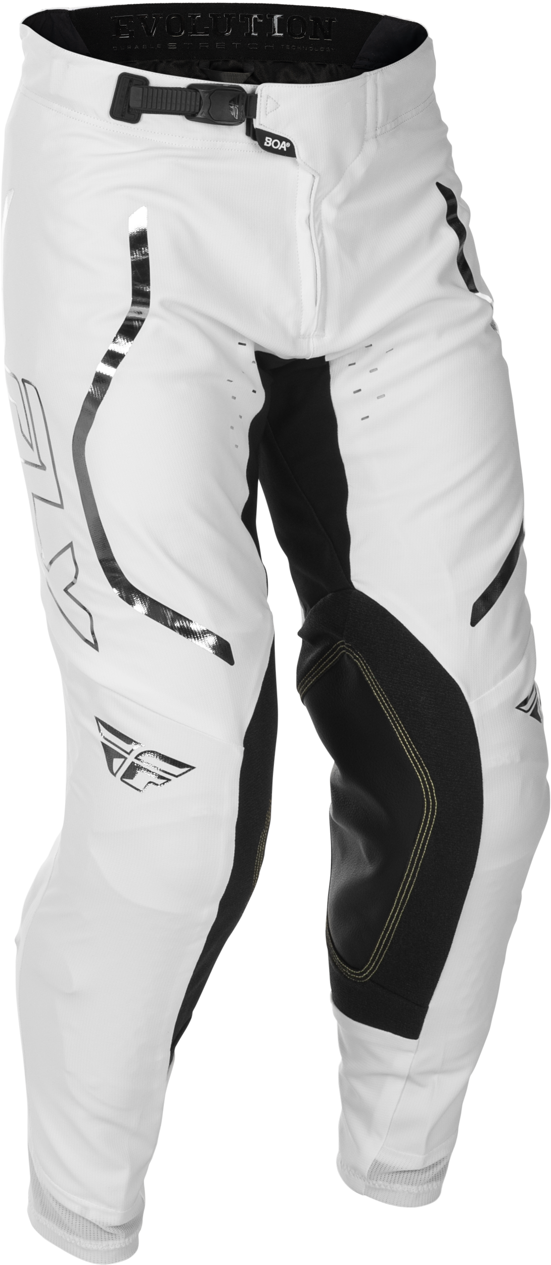 Fly Racing Evolution DST LE Flash Pants White/Silver