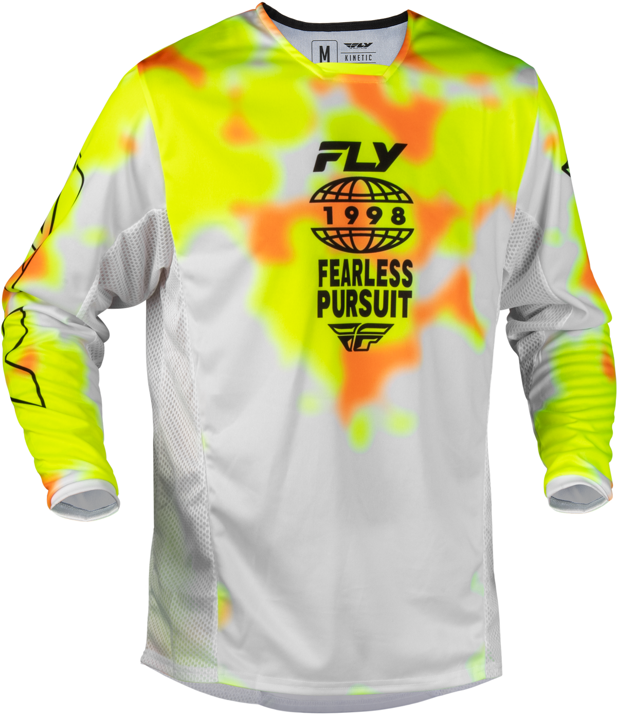 Fly Racing Kinetic Blur Jersey 2027 White/Hi-Vis/Orange