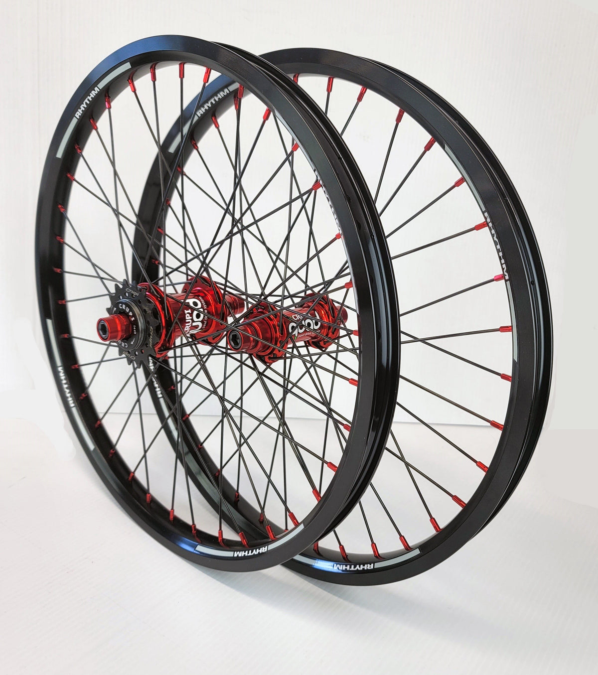 Crupi Parts Wheels 20 x 1.75 36H w/10mm Front / Black/Red Crupi Pro 36H 20" & 24" Wheels
