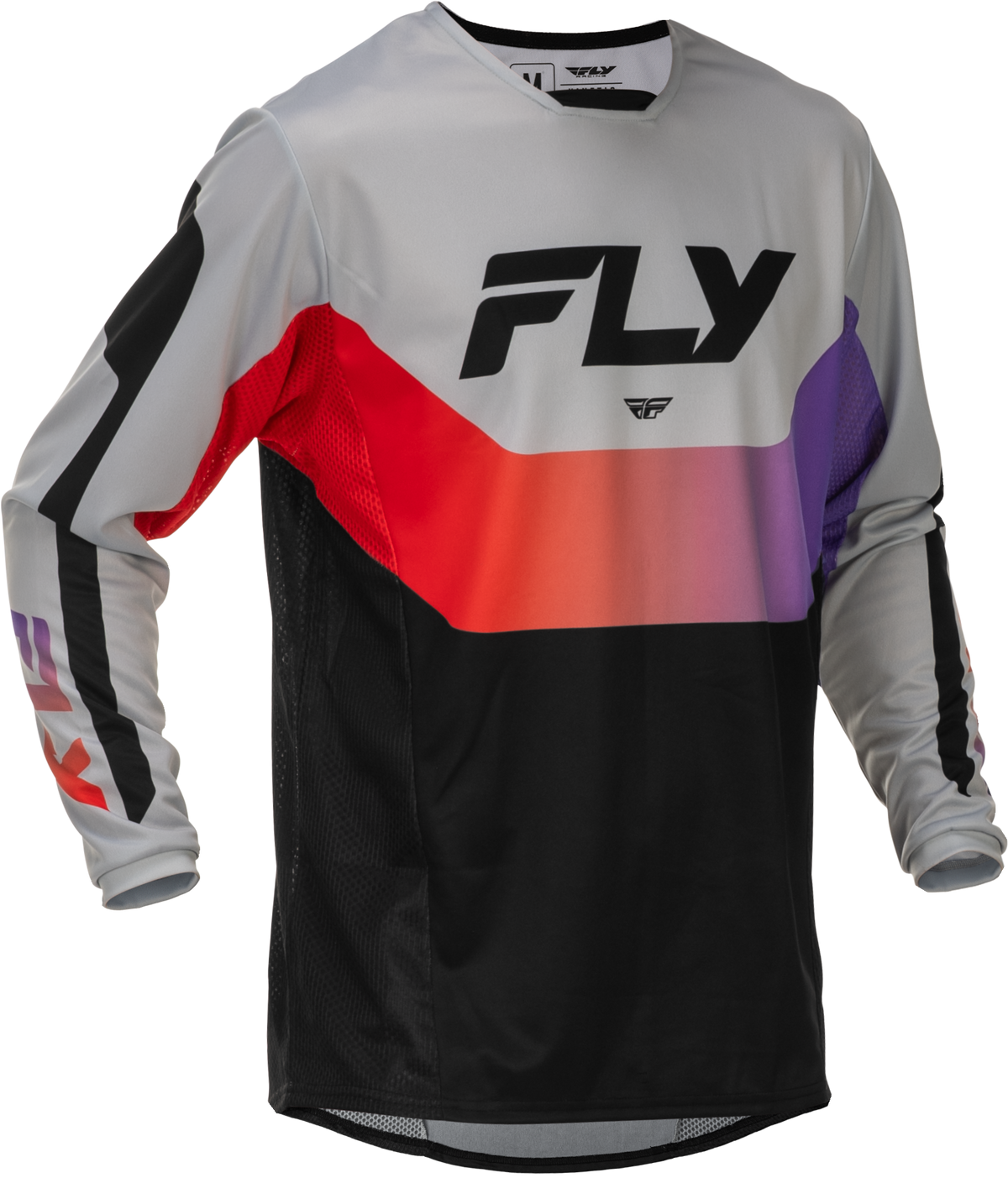 Fly Racing Kinetic Jersey 2026 Grey/Red/Purple/Black