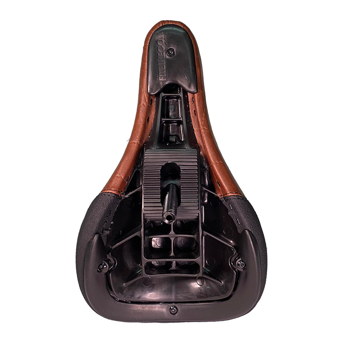Color:Quilted Brown Synthetic Leather