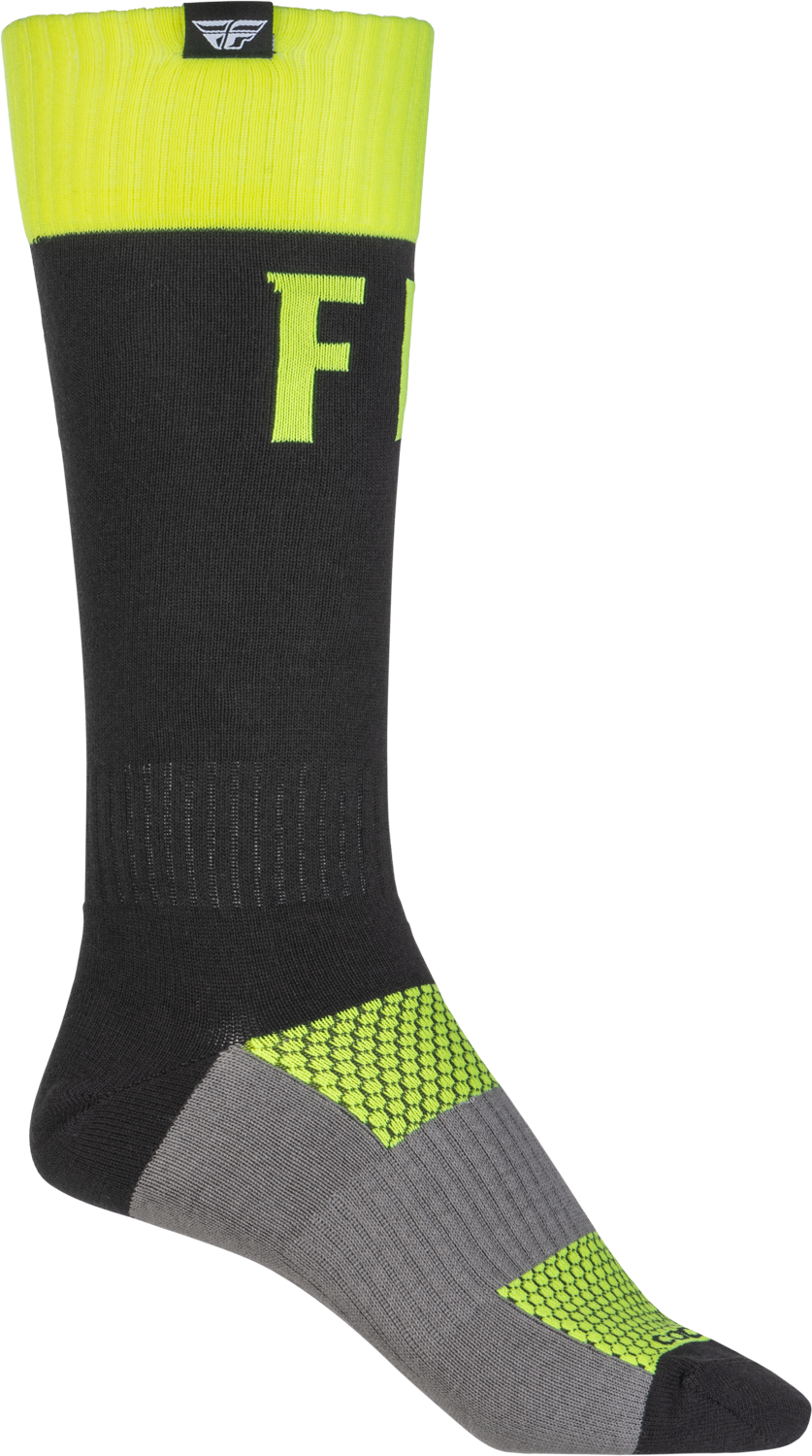 Fly Racing MX Pro Socks Hi-Vis Yellow/Black