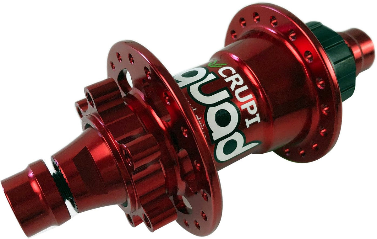Crupi Parts Hubs 36H Pro Disc Rear only / Red Crupi Quad Disc Brake Rear Hubs