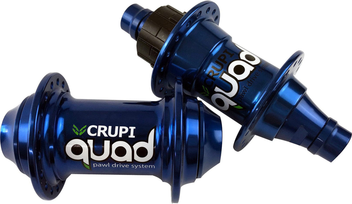 Crupi Parts Hubs 36H Pro w/20mm Front / Blue Crupi Quad 28H & 36H Hubsets