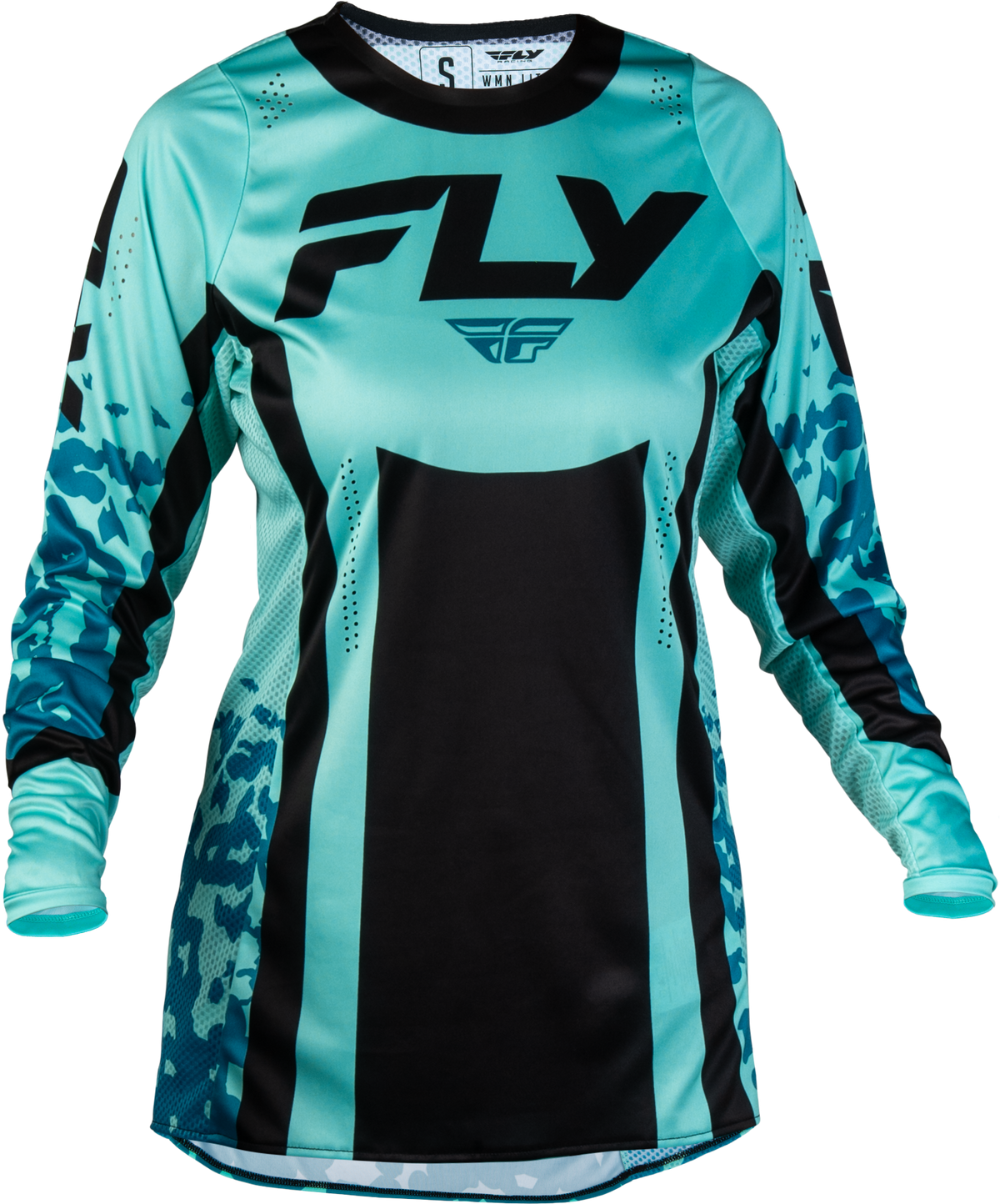 Fly Racing Women's Lite Flake Jersey 2027 Aqua/Teal/Black
