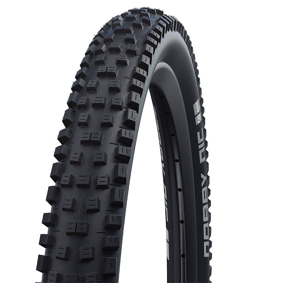 Schwalbe Nobby Nic Tire - 27.5 x 2.25 Clincher Wire BLK Standard Addix Green E-50