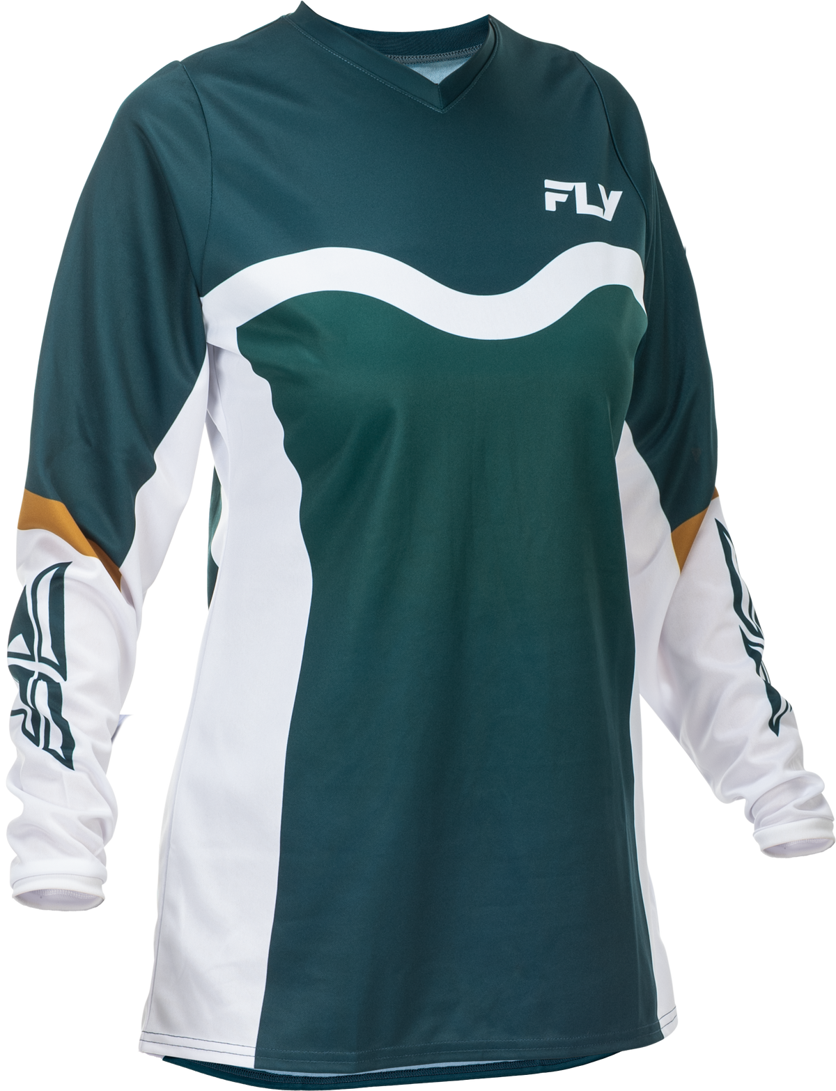 Fly Racing Women's F-16 Jersey 2026 Teal/White/Gold