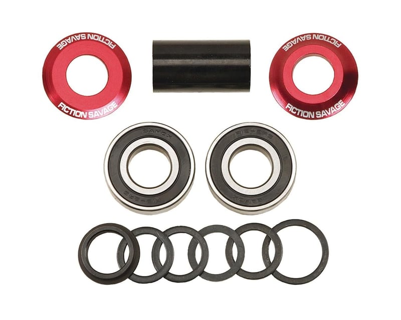 Fiction Savage Mid Bottom Bracket (Red) (19mm)