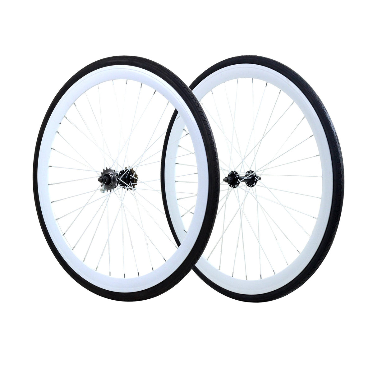 700c Wheelset - White