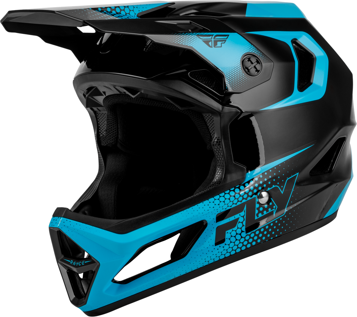 Fly Racing Youth Rayce Sonar Bicycle Helmet 2027 Black/Electric Blue