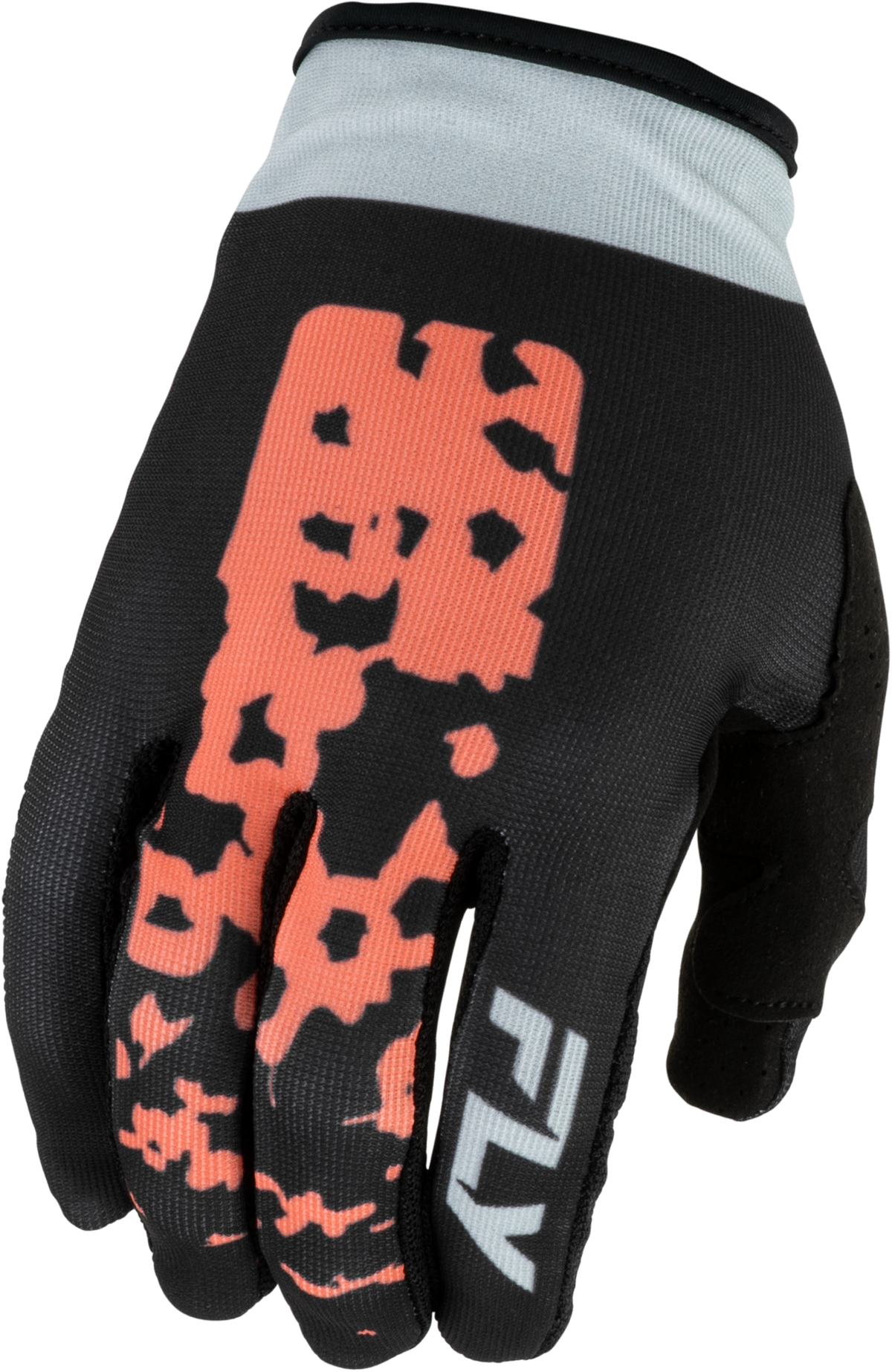 Fly Racing Women's Lite Flake Gloves 2027 Black/Light Grey/Coral