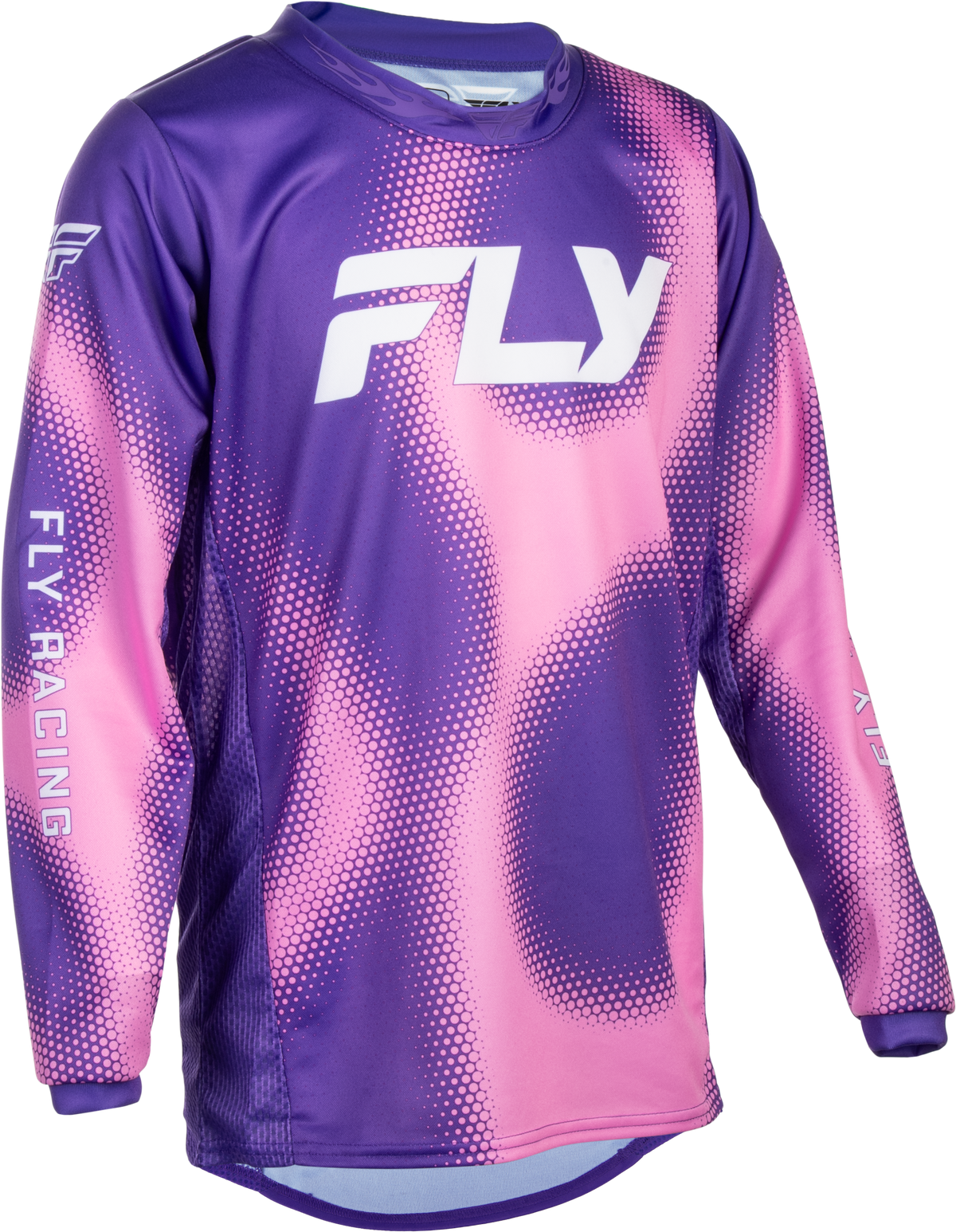 Fly Racing Youth Kinetic Torch Jersey 2027 Purple/Pink