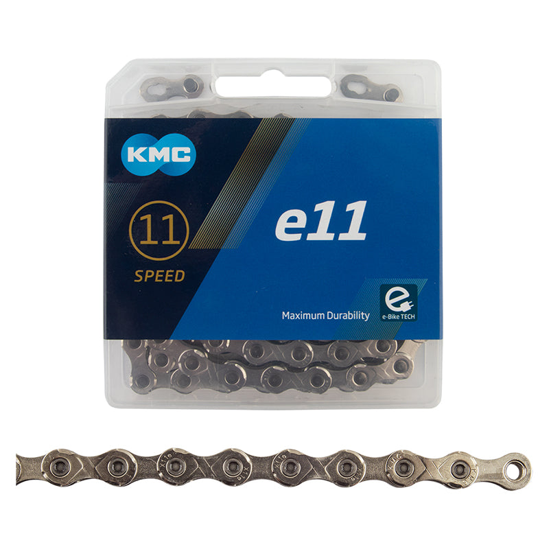 KMC e11 eBike Chain - 11 Speed 136 Links Silver