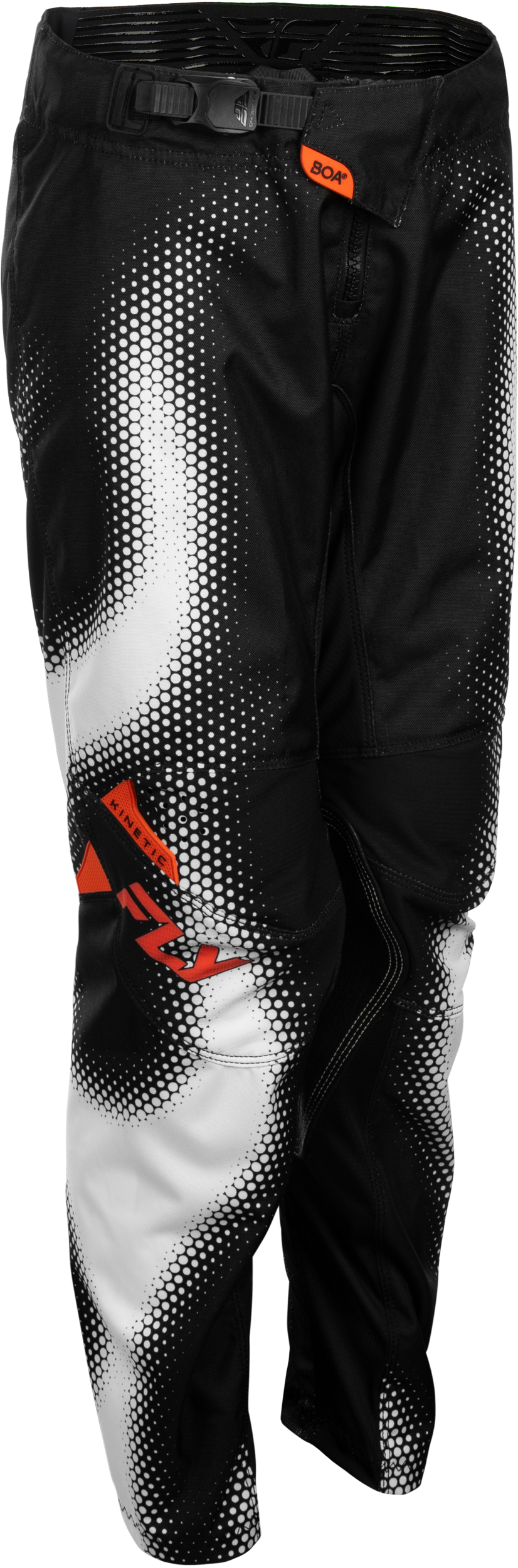 Fly Racing Youth Kinetic Torch Pants 2027 Black/White/Orange