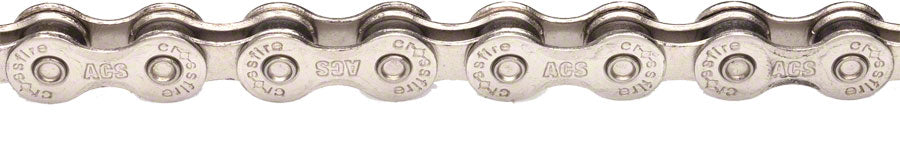 ACS Crossfire Chain - Single Speed 3/32" 106 Links Silver
