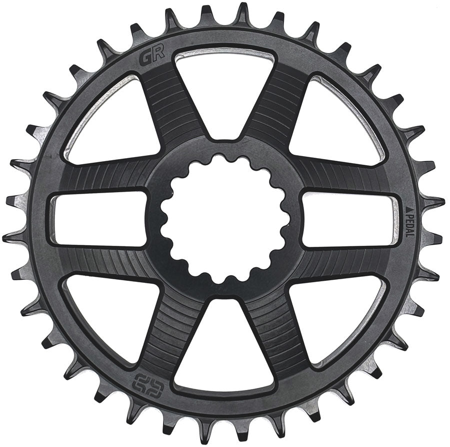 e*thirteen Helix Race GR Direct Mount Chainring - 36t For use Helix Race GR Crank Silver