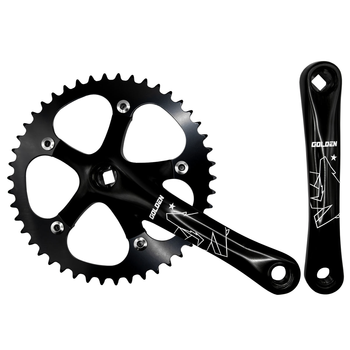 Crankset - Golden Fixie 46T