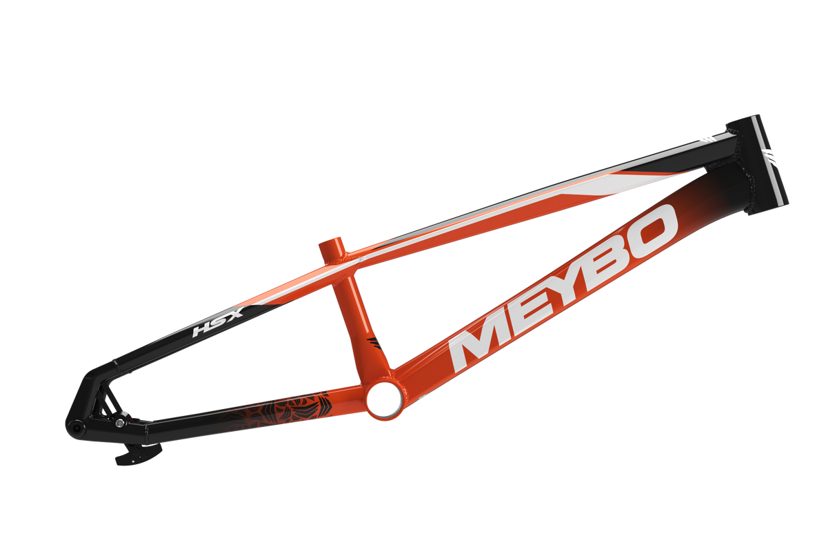 Meybo HSX Alloy BMX Race Frame 2025-Orange/Black/White