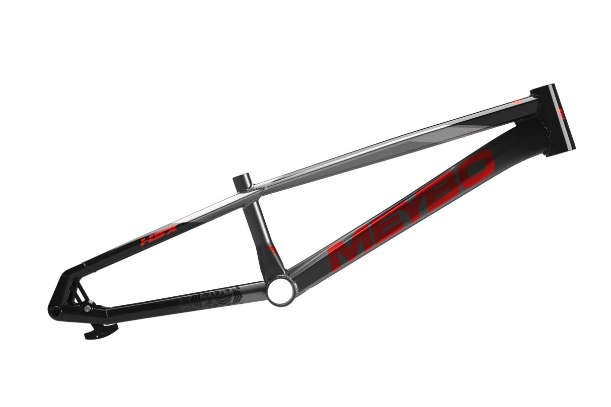 Meybo HSX Alloy BMX Race Frame 2025-Black/Red/Grey