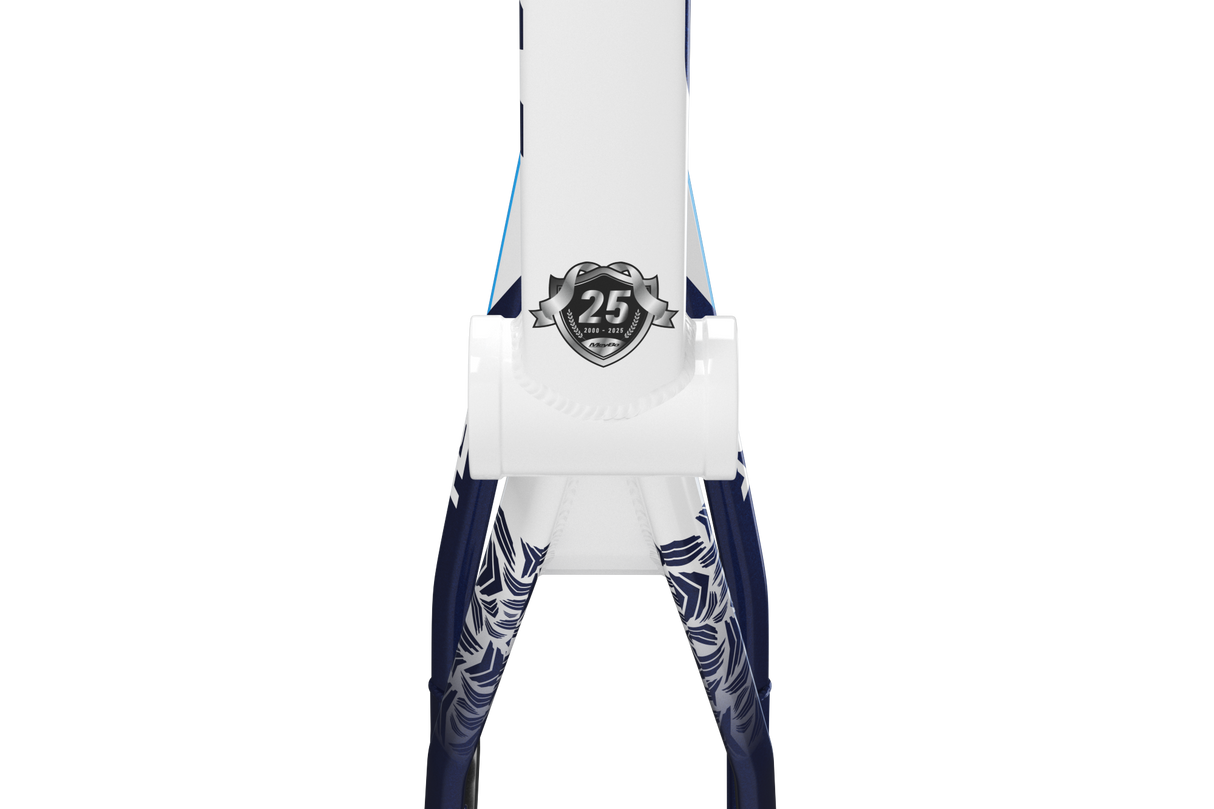 Meybo HSX Alloy BMX Race Frame 2025-White/Navy/Blue
