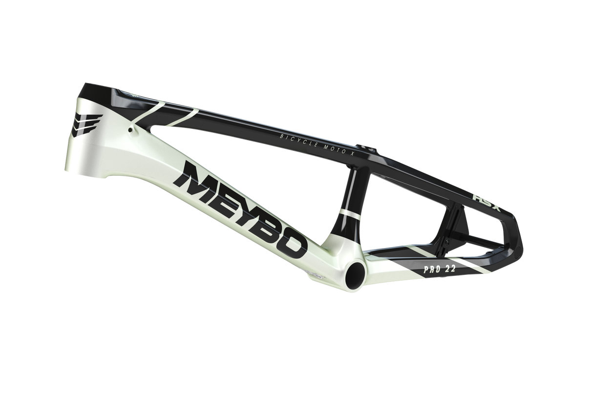 Meybo HSX Carbon BMX Race Frame 2025-Black/Pearl White