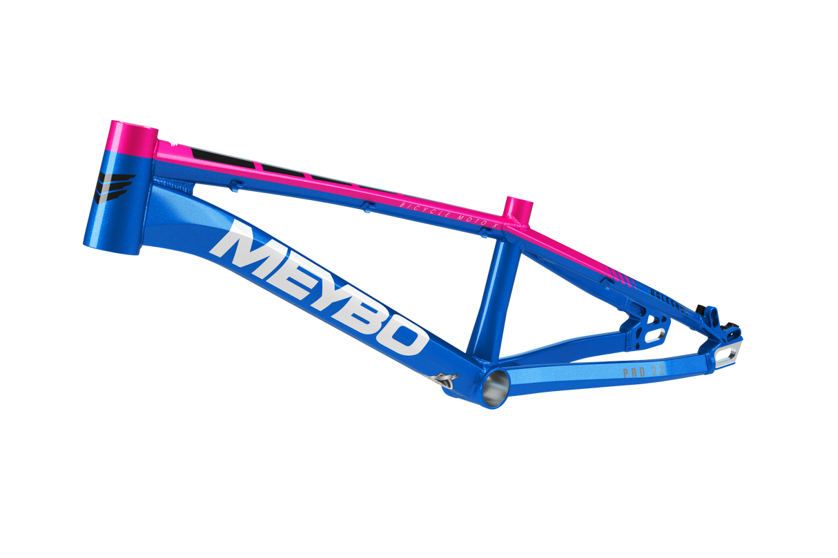 Meybo Holeshot Alloy BMX Race Frame 2025-Blue/Pink/Black