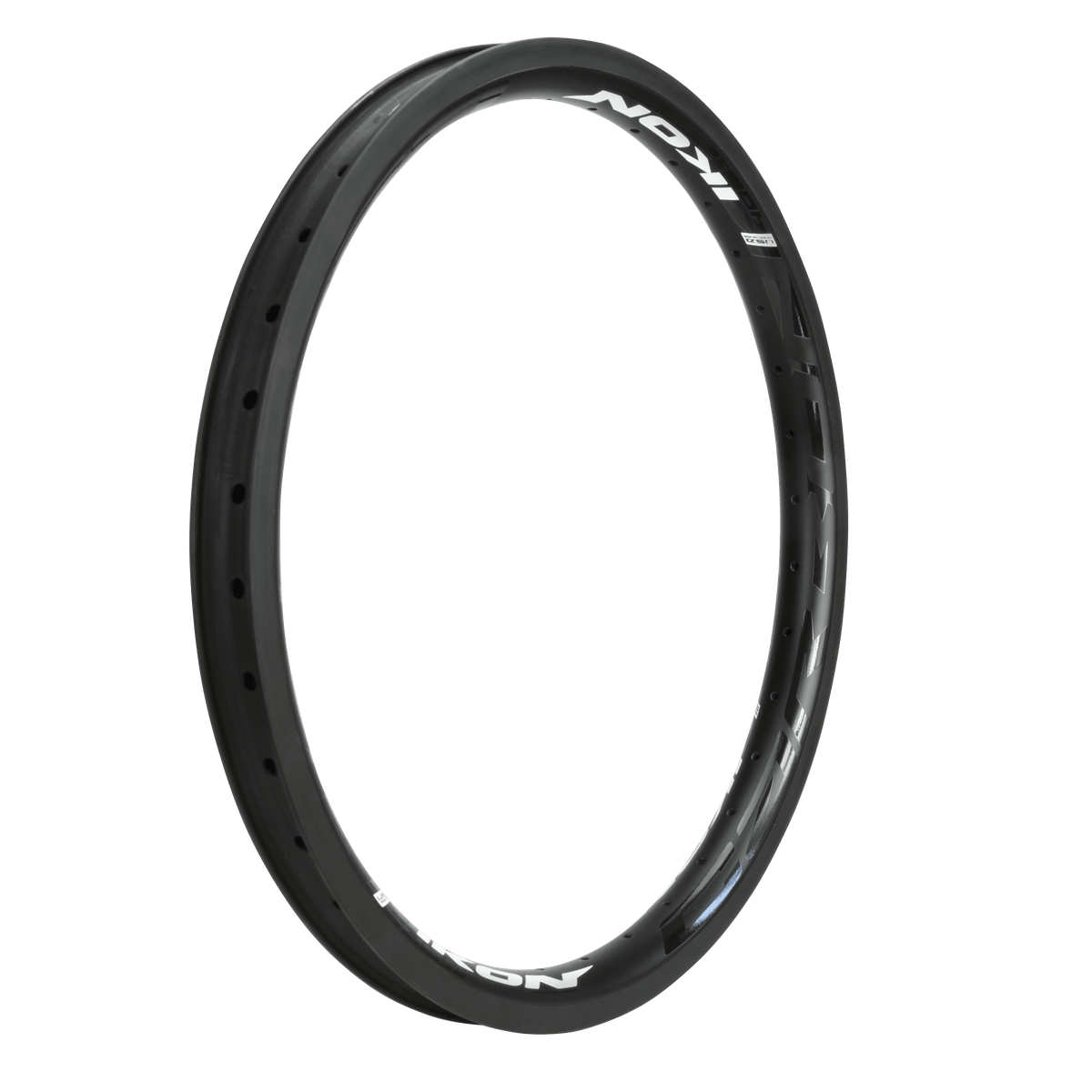 IKON Rims 20 x 1-75 36hole w/Brake Surface / Black/White IKON Carbon Pro 20 x 1.75 Rims
