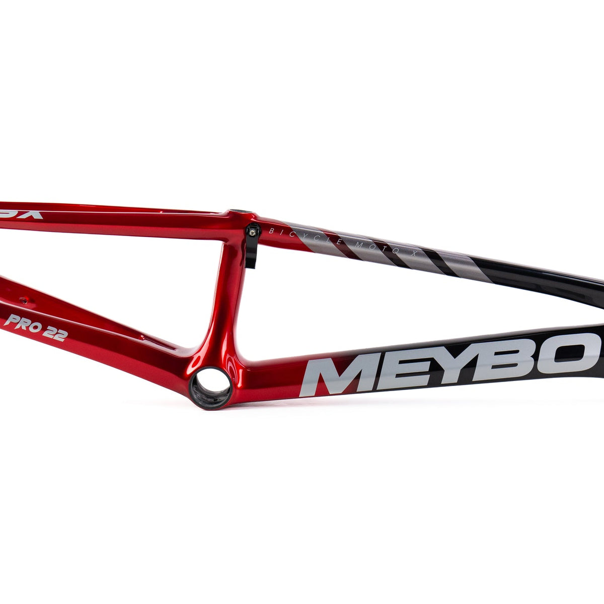 Meybo Hsx Carbon BMX Race Frame 2024-Black/Red/Silver/Grey – Time
