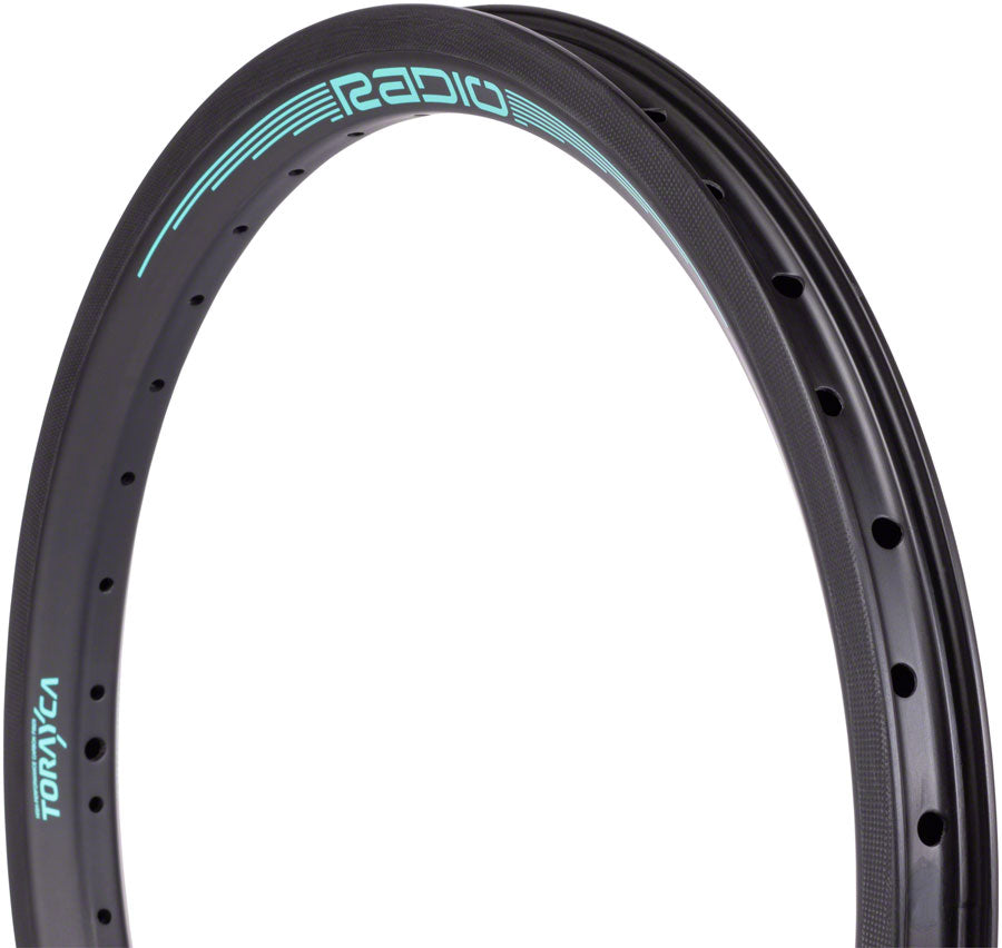 Radio Raceline Solar Carbon Rim - 20" 36h Black/Teal Front