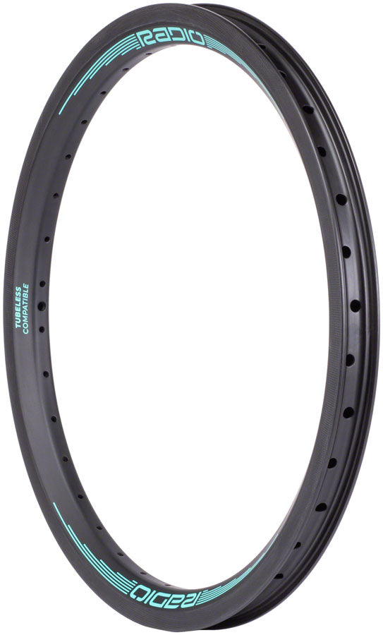 Radio Raceline Solar Carbon Rim - 20" 36h Black/Teal Front