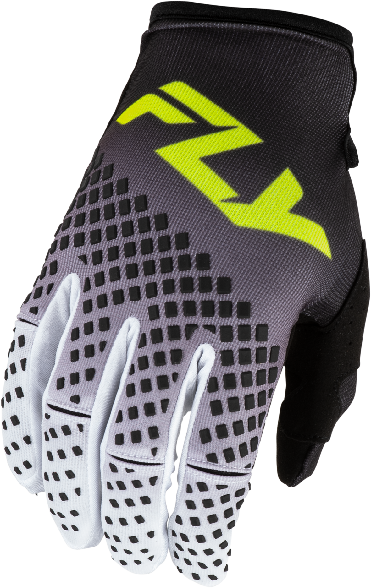 Fly Racing Kinetic Fade Gloves 2027 Black/White/Hi-Vis Yellow