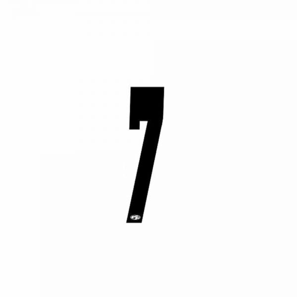 Number Plate Stickers – 10pack - White / 7 / 2", White / 7 / 3", White / 7 / 4", Black / 7 / 2", Black / 7 / 3", Black / 7 / 4"
