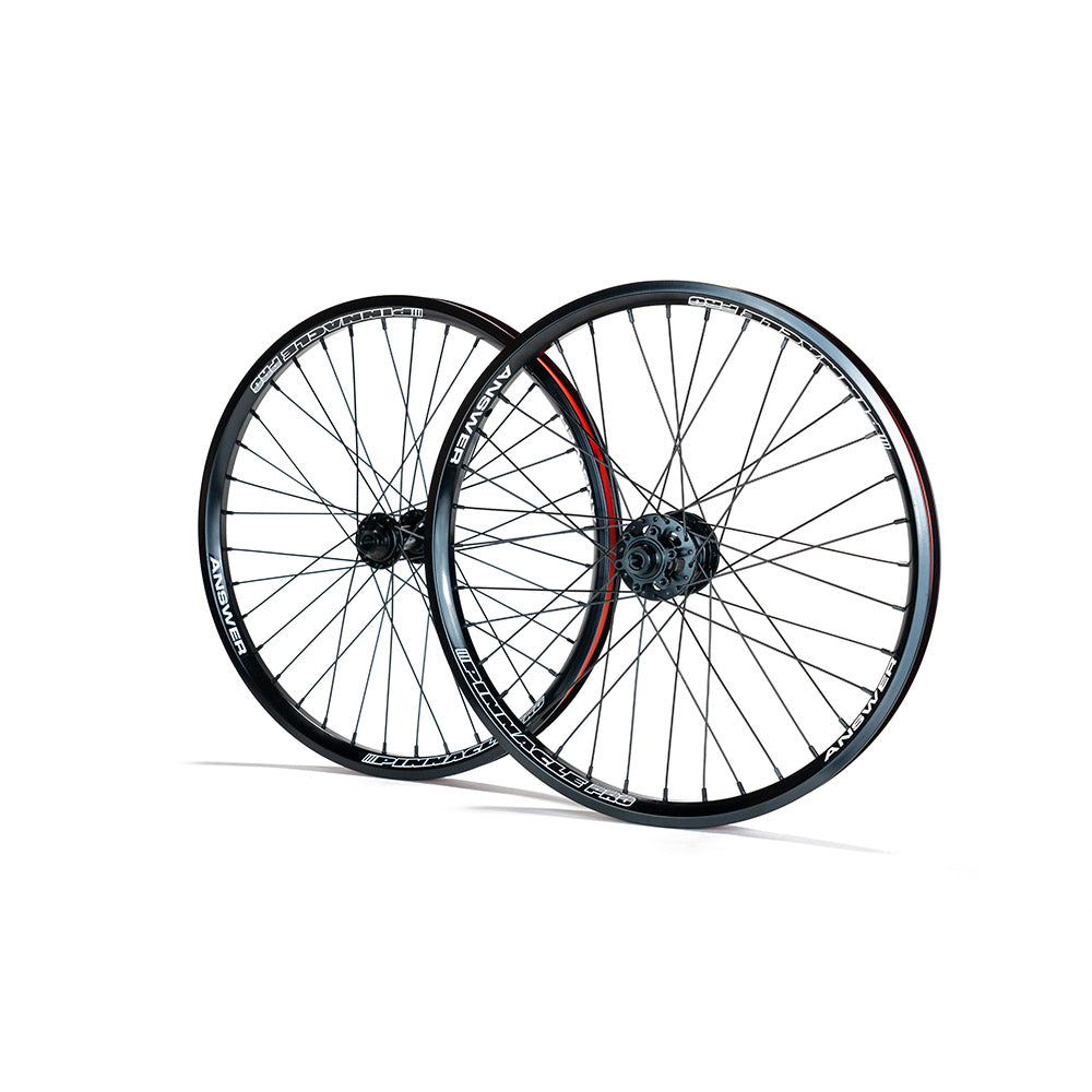 Answer BMX Pinnacle Pro Disc Wheelsets - Pro Os20 Black Disc, Pro 20 Black Disc, Pro 24 Black Disc