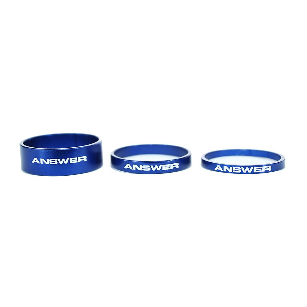 Alloy Spacer Pack - 1 1 8inch / Blue, 1inch / Blue