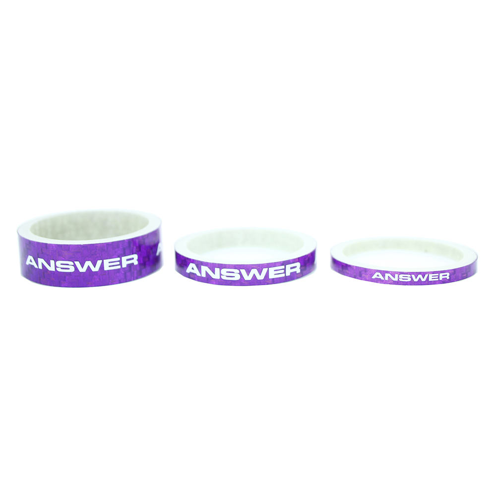 Carbon Spacer 3-Pack - 1 1 8 Spacers / Purple, 1 Spacers / Purple