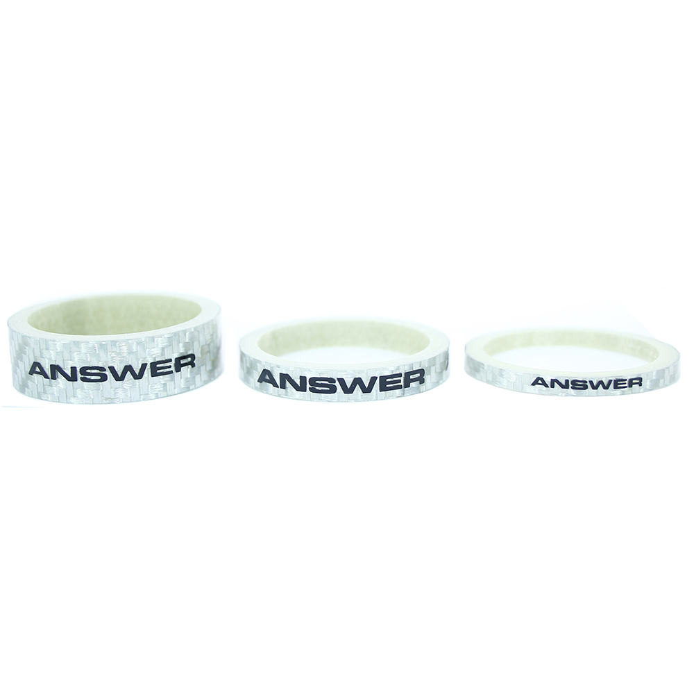 Carbon Spacer 3-Pack - 1 1 8 Spacers / Silver, 1 Spacers / Silver
