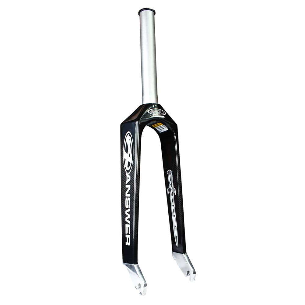 Answer Forks Pro Cruiser Taper 1-1/8"-1.5" w/3/8" drop out / Gloss Black Answer Dagger Pro Taper Carbon Forks