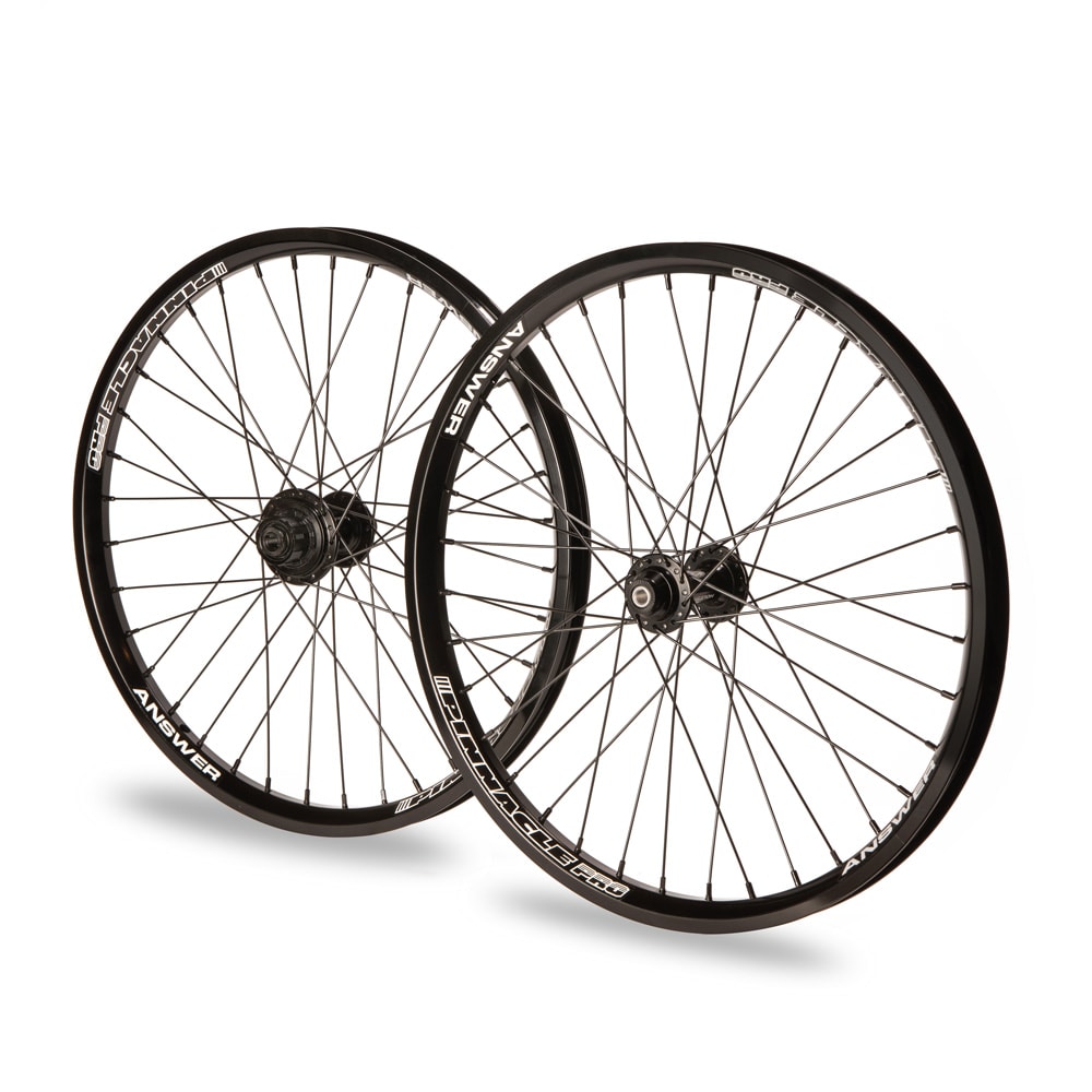 Answer BMX Pinnacle Pro V2 Wheelset - Pro 20 Black, Pro 24 Black, Pro Os20 Black