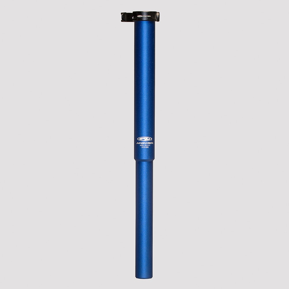 ANSWER BMX Seat Post Extender Kits - 22 2mm / Blue, 26 8mm / Blue, 27 2mm / Blue