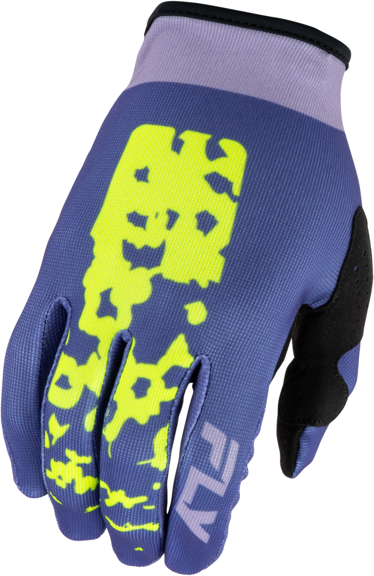 Fly Racing Girl's Lite Flake Gloves 2027 Lavendar/Blue/Yellow