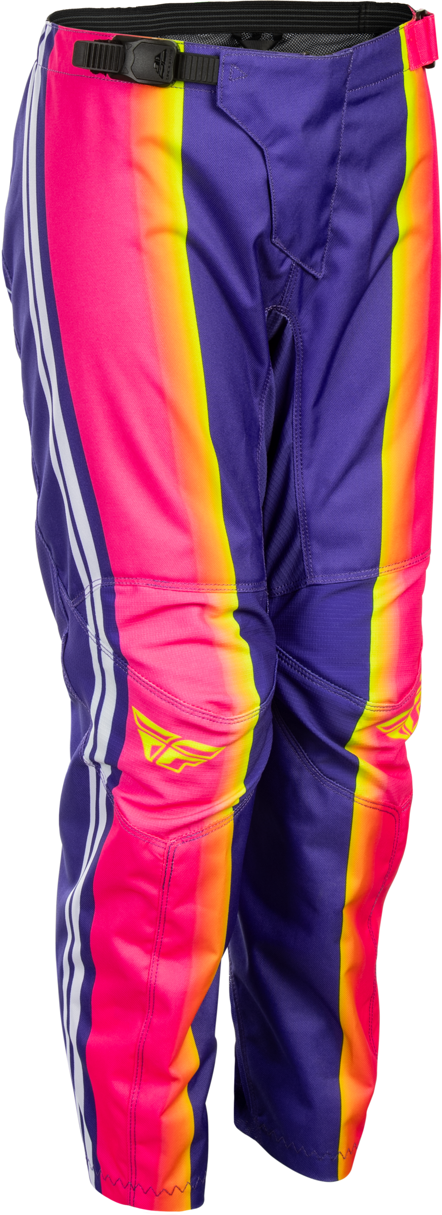 Fly Racing Youth F-16 Raze Pants 2027 Purple/Red/Yellow