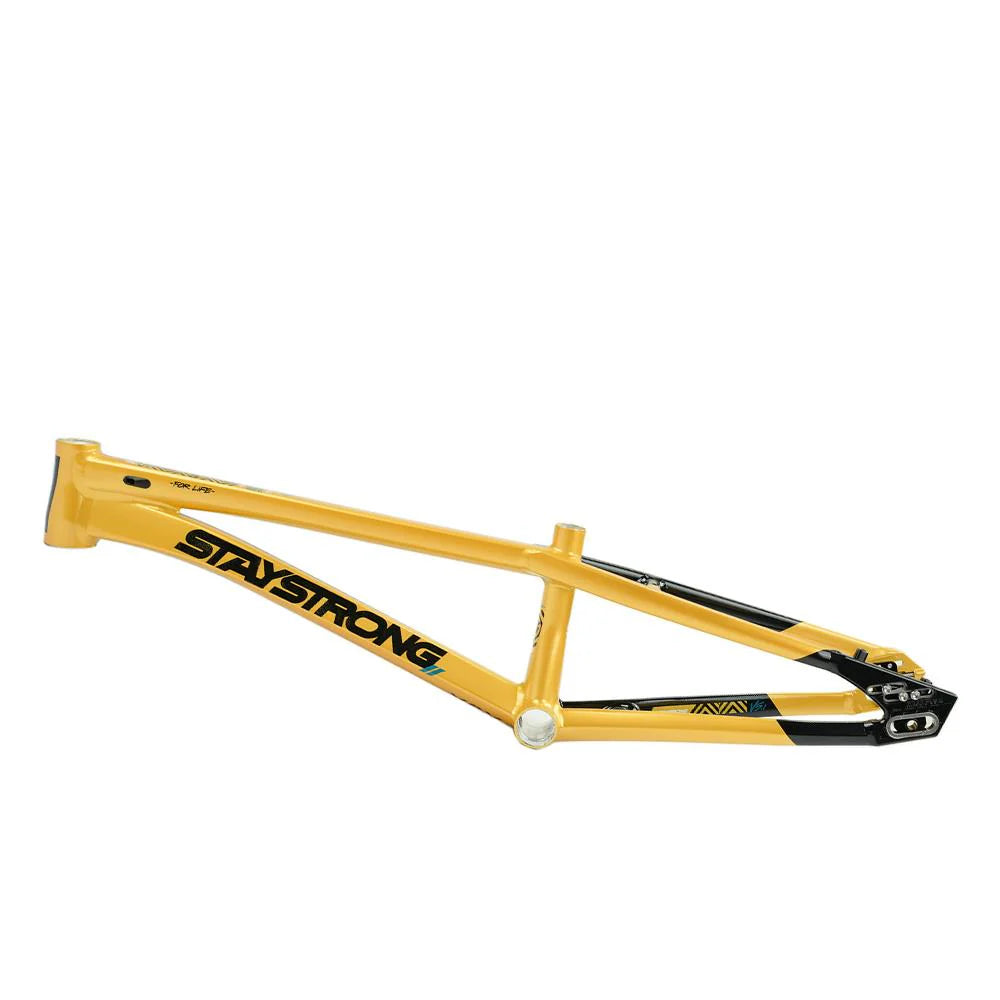 Stay Strong V5.1 Disc Alloy BMX Race Frame- Black/Yellow
