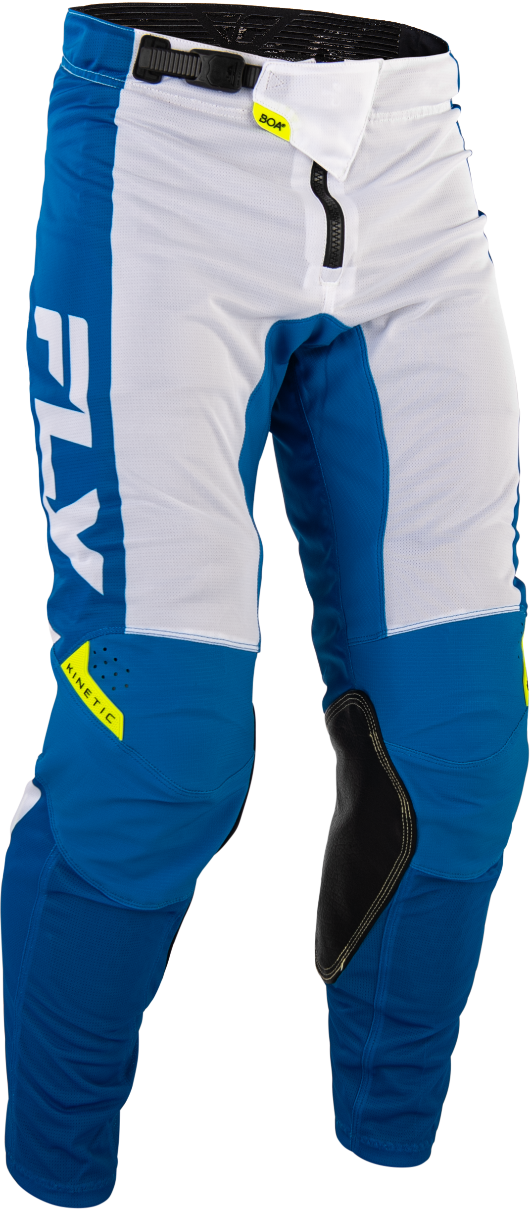Fly Racing Kinetic Mesh Pants 2026.5 Blue/White/Hi-Vis Yellow