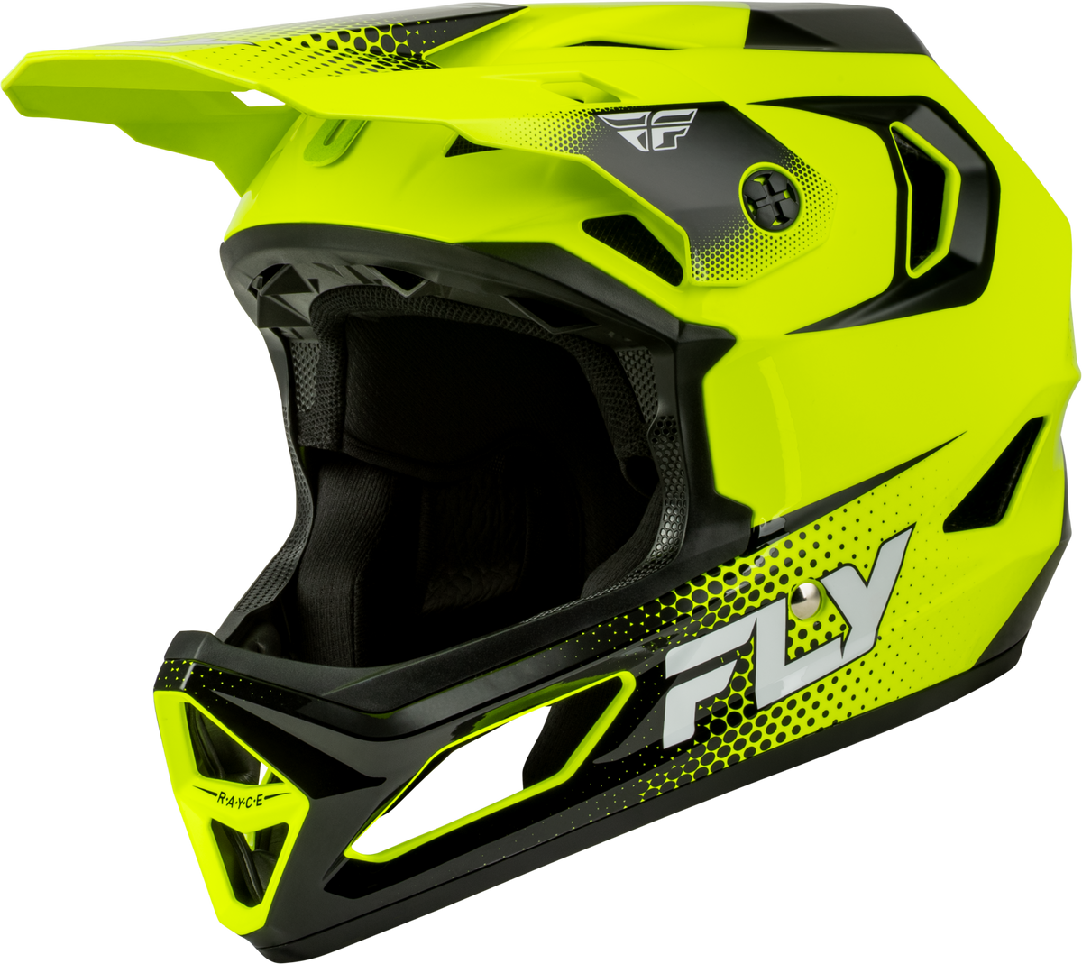Fly Racing Youth Rayce Sonar Bicycle Helmet 2027 Hi-Vis/Black/White