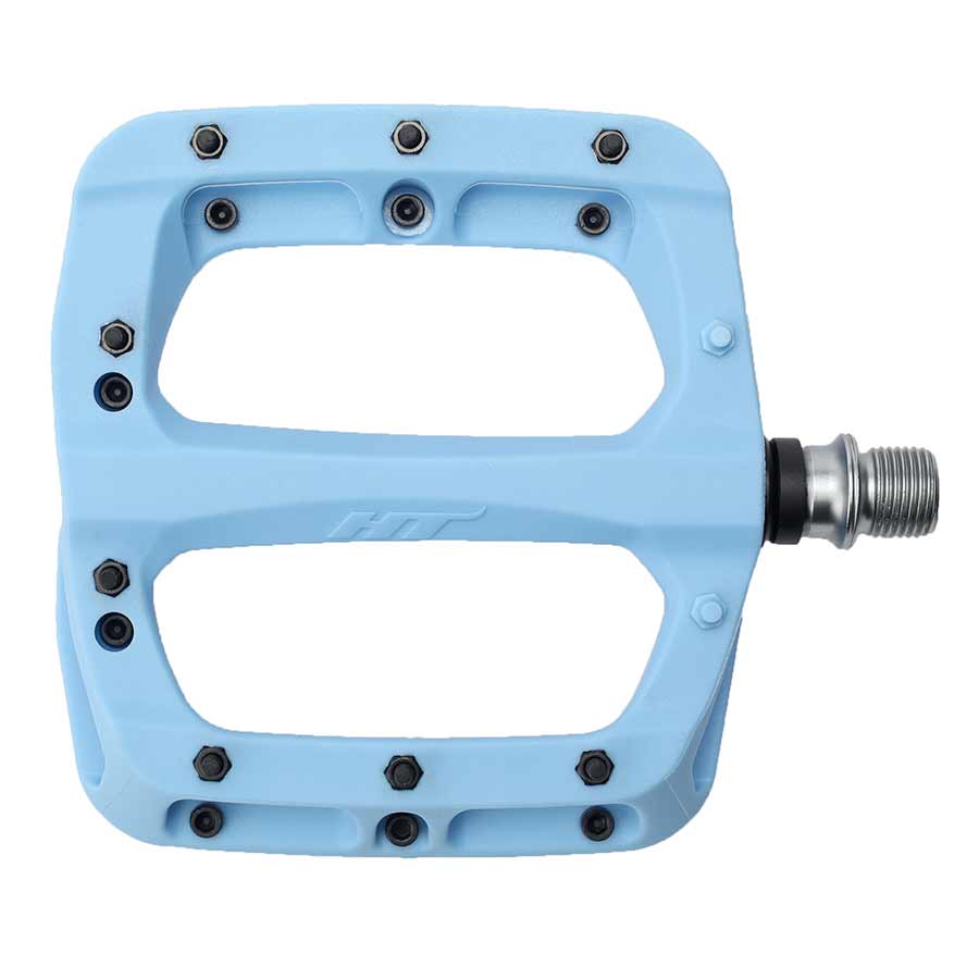 HT Components PA03A Nano P Platform Pedals Body: Nylon Spindle: Cr-Mo 9/16'' Blue Pair
