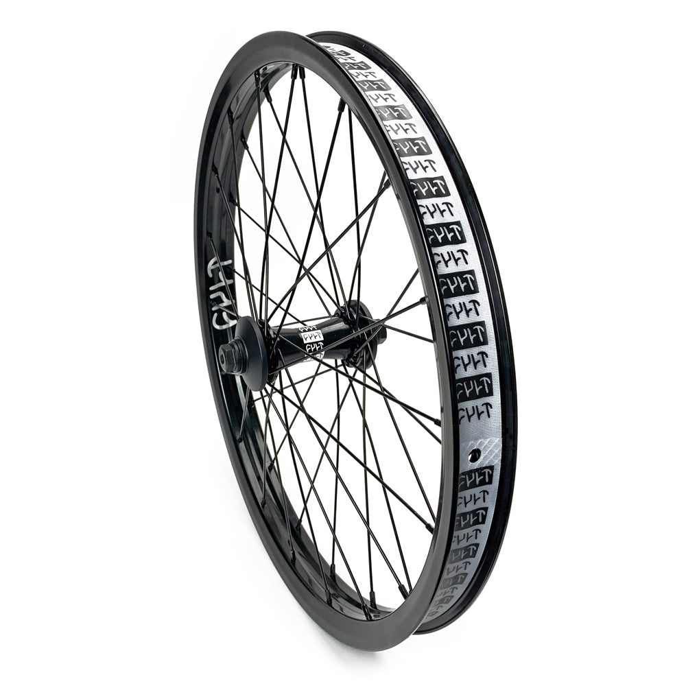 Crew Front Wheel v2 / black & polished