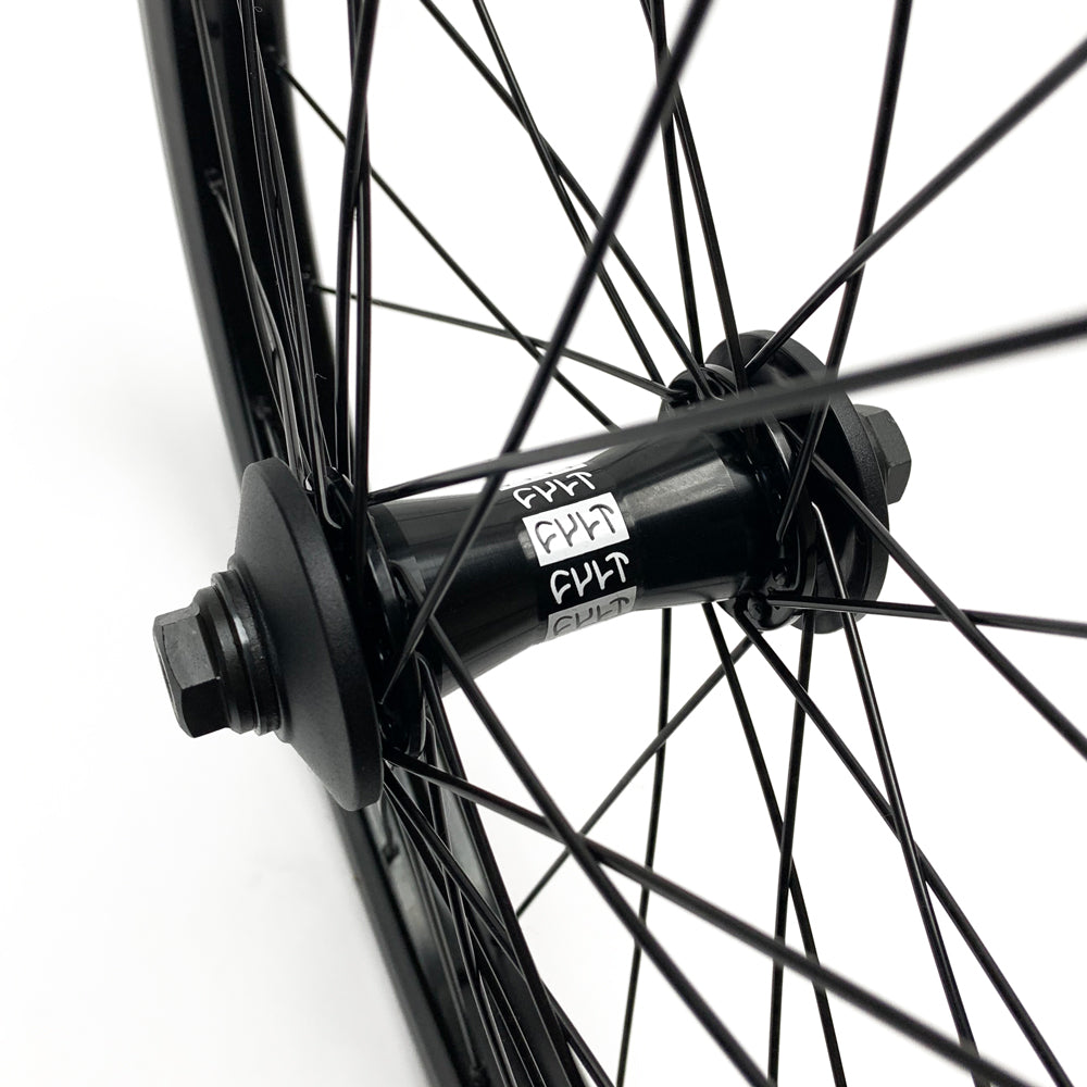 Crew Front Wheel v2 / black & polished