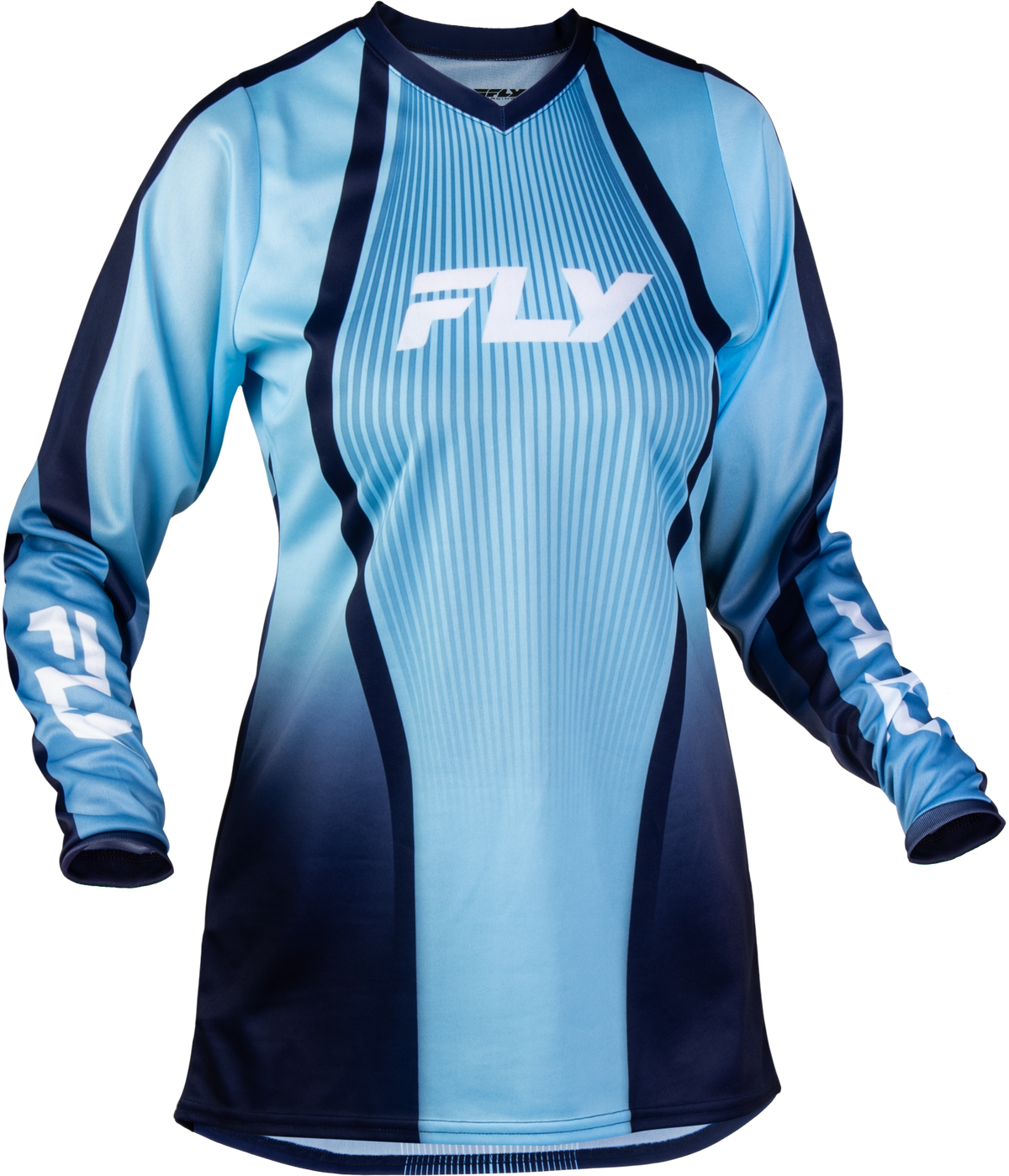 Fly Racing Women's F-16 Lift Jersey 2027 Aqua/Navy/White